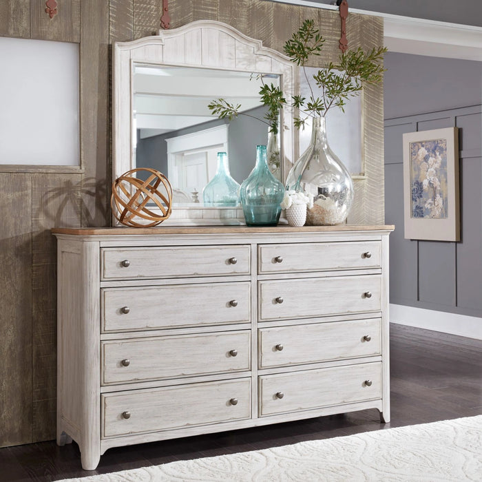Farmhouse Reimagined Mirror in Antique White image