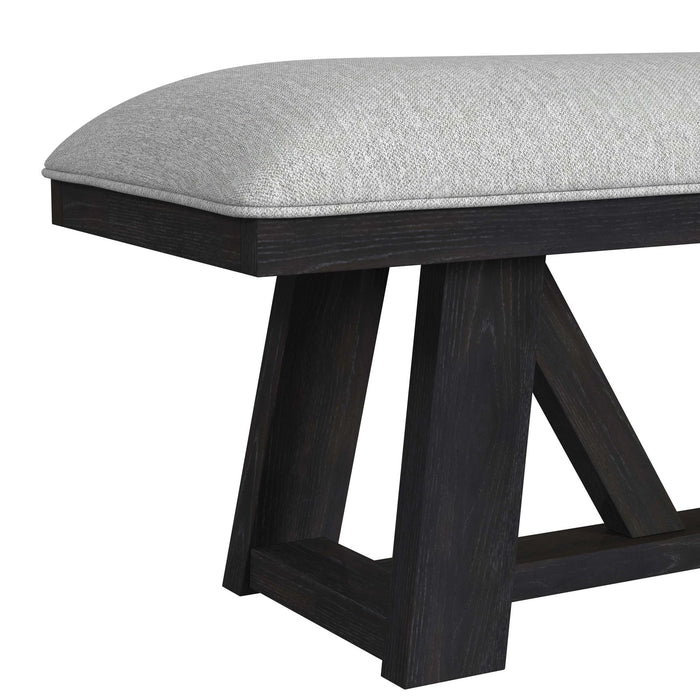 Transcend Standard Height Dining Set in Charcoal-Table and Four Chairs