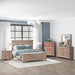 Rustic Traditions California Panel Bed, Dresser & Mirror, Night Stand image