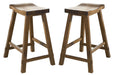 Liberty Furniture Creations II 30 Inch Sawhorse Barstool in Tobacco Finish (Set of 2) image