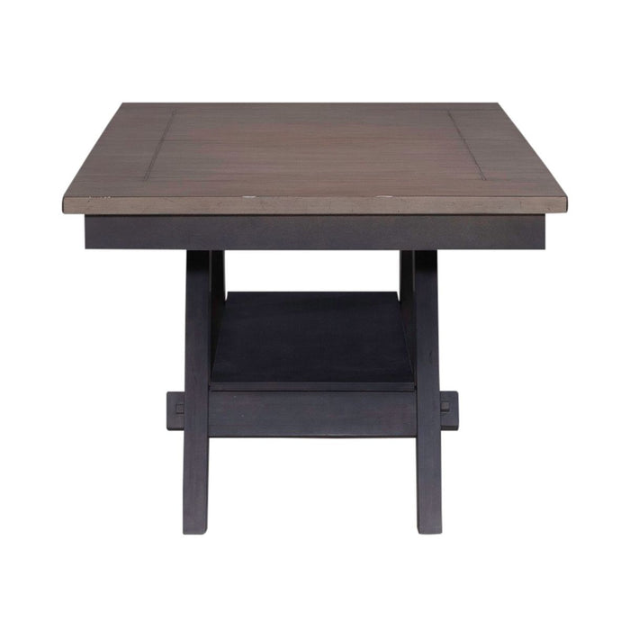 Liberty Furniture Lawson Pedestal Table in Weathered Gray 116GY-P4090