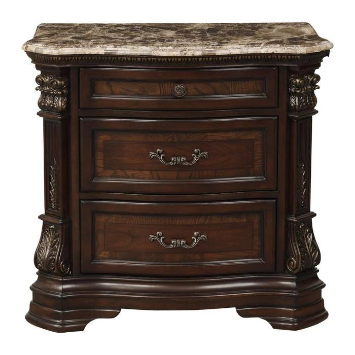 Antoinetta Nightstand in Warm Cherry 1919-4