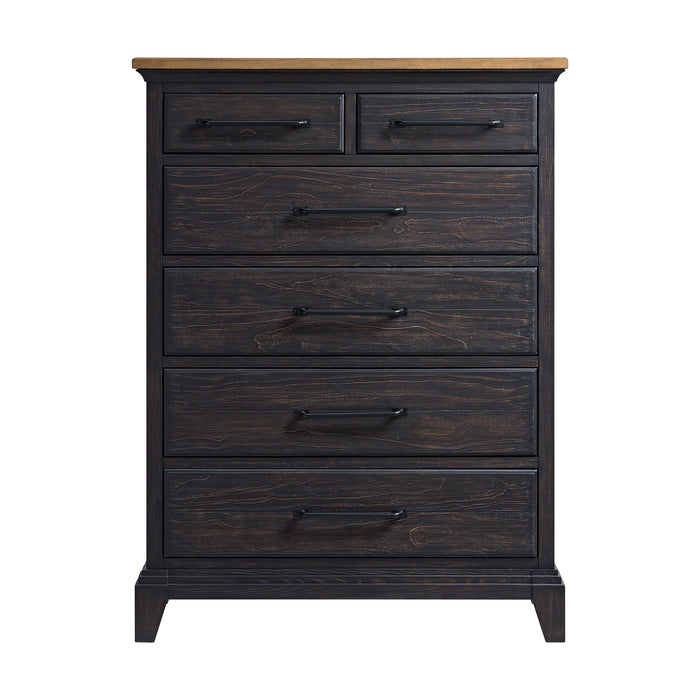 Montrose Chest in Espresso & Brown