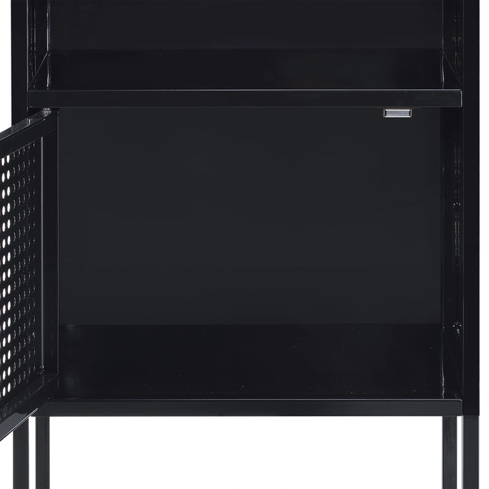 Ember Nightstand (C-1094) BLACK NIGHTSTAND W/ USB