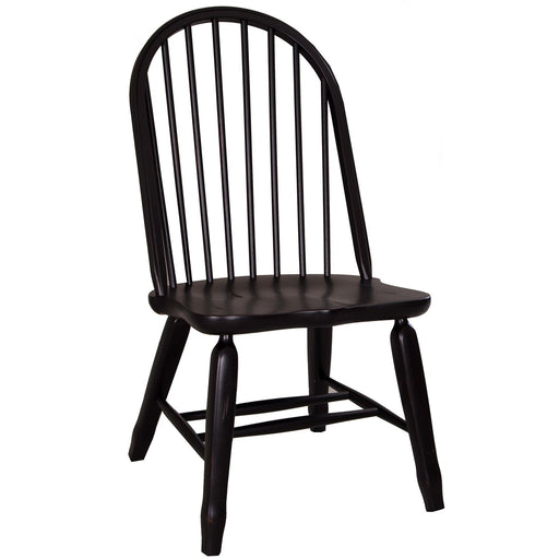 Treasures Bow Back Side Chair - Black image