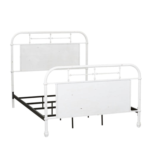 Vintage Series Twin Metal Bed in Antique White - Red Gate Home Furnishings (Ball Ground, GA)