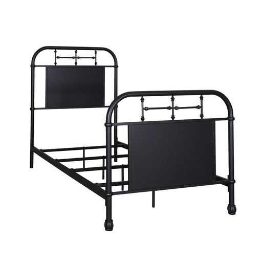 Vintage Series Twin Metal Bed in Black - Red Gate Home Furnishings (Ball Ground, GA)
