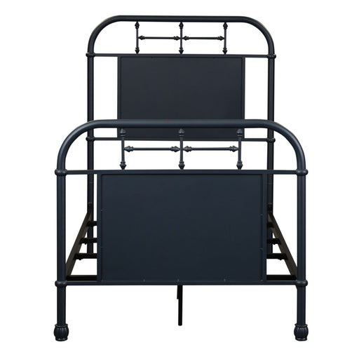 Vintage Series Twin Metal Bed in Navy - Red Gate Home Furnishings (Ball Ground, GA)