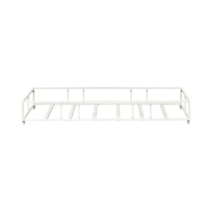 Liberty Furniture Vintage Series Twin Metal Trundle in Antique White