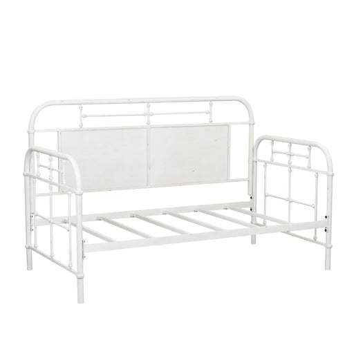 Vintage Series Twin Metal Bed in Antique White - Red Gate Home Furnishings (Ball Ground, GA)