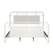 Vintage Series King Metal Bed in Antique White - Red Gate Home Furnishings (Ball Ground, GA)
