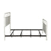 Vintage Series King Metal Bed in Antique White - Red Gate Home Furnishings (Ball Ground, GA)