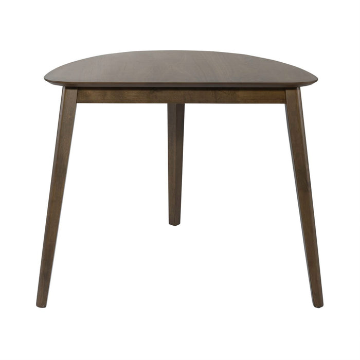Space Saver Triangle Table in Satin Walnut