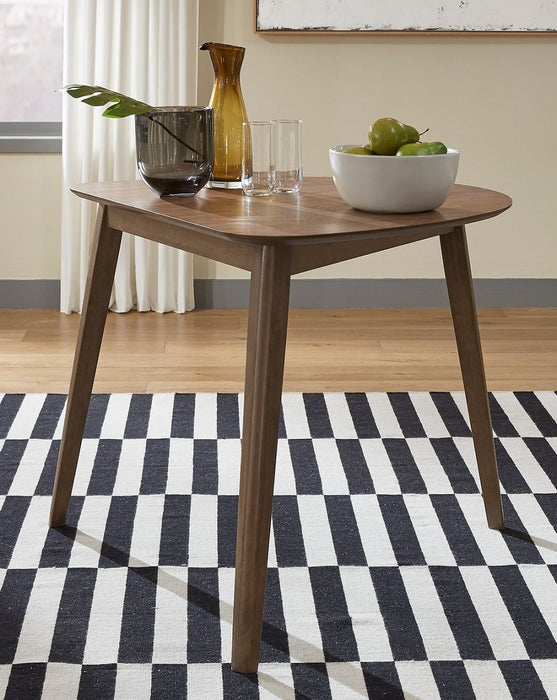 Liberty Furniture Space Saver Triangle Table in Satin Walnut