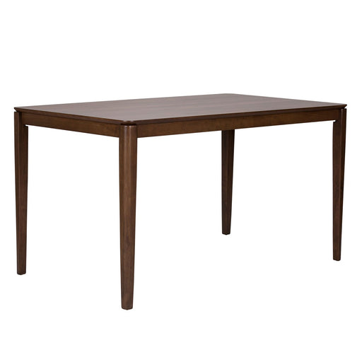Space Saver Rectangular Leg Table in Satin Walnut - Red Gate Home Furnishings (Ball Ground, GA)