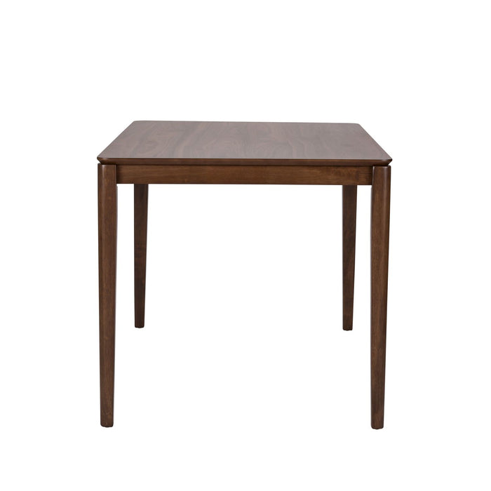 Space Saver Rectangular Leg Table in Satin Walnut - Red Gate Home Furnishings (Ball Ground, GA)