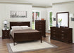 Louis Philippe 4 & 5 Piece Panel Bedroom Set with High Headboard E.king & Full - Red Gate Home Furnishings (Ball Ground, GA)
