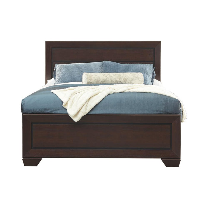 Kauffman California King, Eastren King, & Queen Panel Bed Dark Cocoa - Red Gate Home Furnishings (Ball Ground, GA)