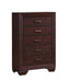 Kauffman 5-drawer Chest Dark Cocoa image