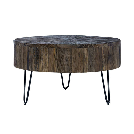 Liberty Furniture Canyon Accent Cocktail Table in Railroad Brown image