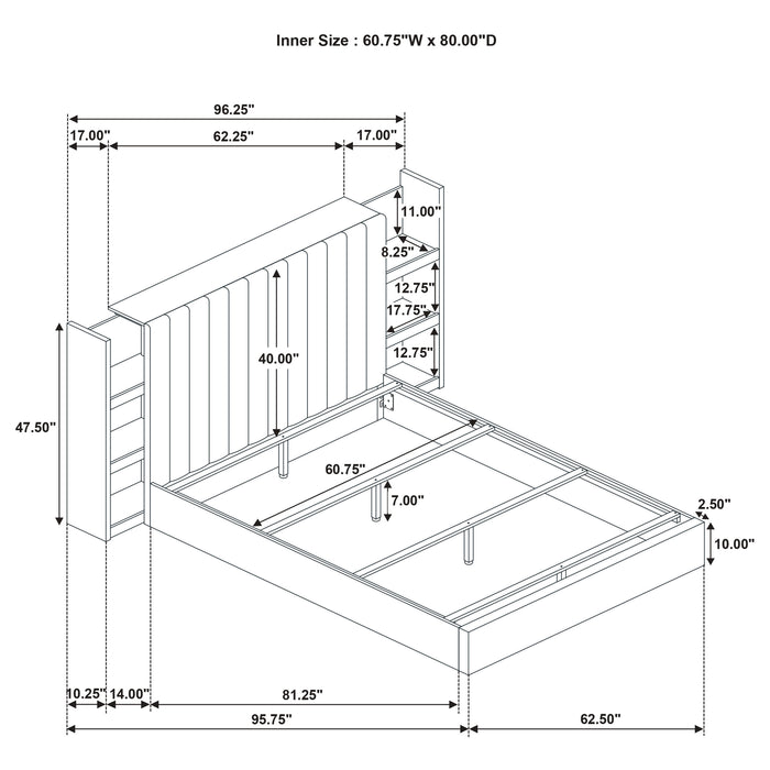 Arielle Bookcase Bed