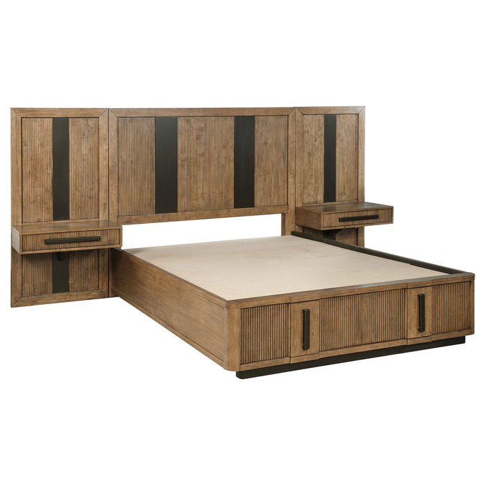 Terrace Panel Storage Bed Ash Brown