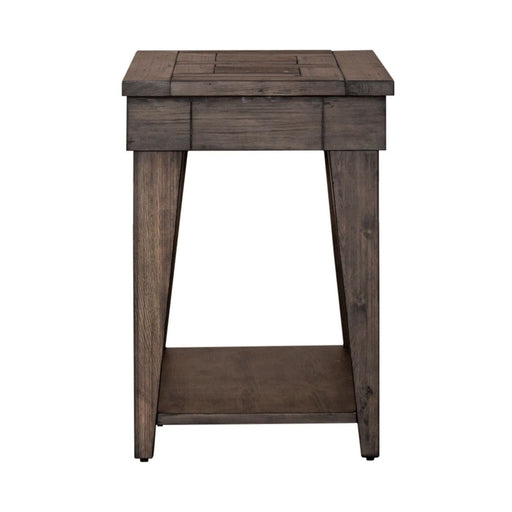 Liberty Furniture Arrowcreek Chair Side Table in Weathered Stone image