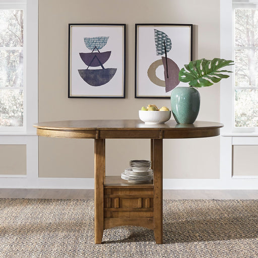 Liberty Furniture Santa Rosa II Pub Table in Antique Honey image