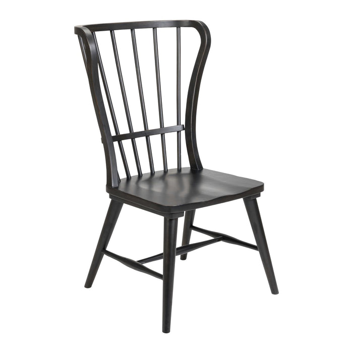 River Place Windsor Back Side Chair - Black (RTA) image
