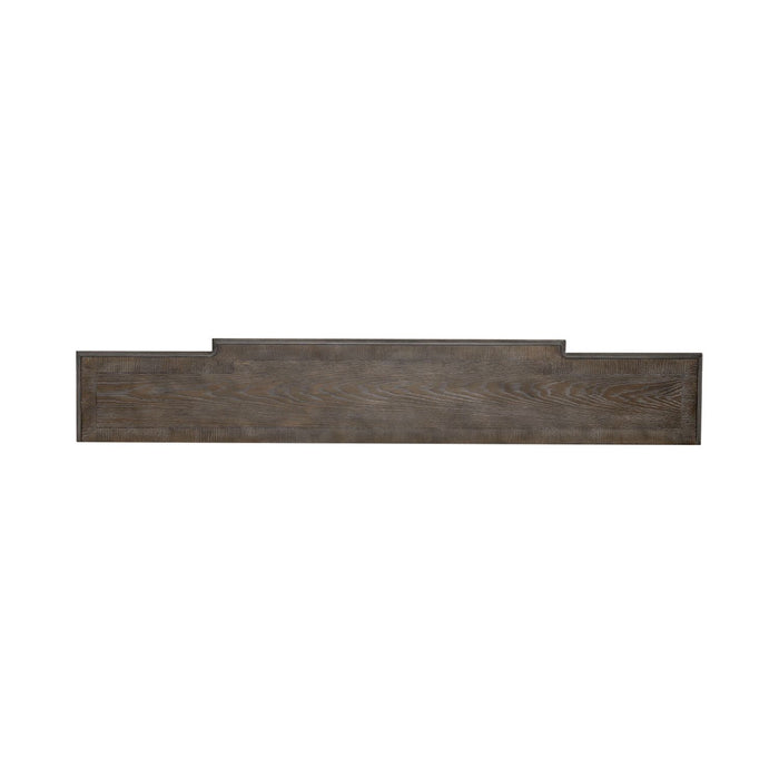 Magnolia Manor 72 Inch Hall Console Table in Antique White Base w/ Weathered Bark Tops image