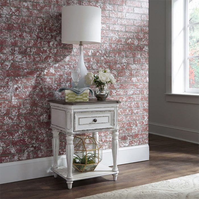 Liberty Magnolia Manor Leg Nightstand in Antique White