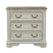 Magnolia Manor 3 Drawer Bedside Chest in Antique White image
