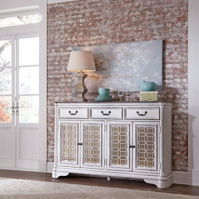 Liberty Furniture Magnolia Manor Hall Buffet in Antique White