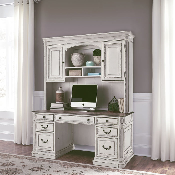 Magnolia Manor Jr Executive Credenza Hutch image