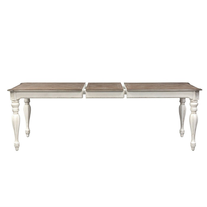 Liberty Furniture Magnolia Manor Rectangular Leg Table in Antique White