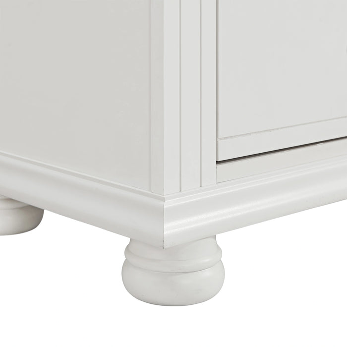 Kona 5-Drawer Chest in White