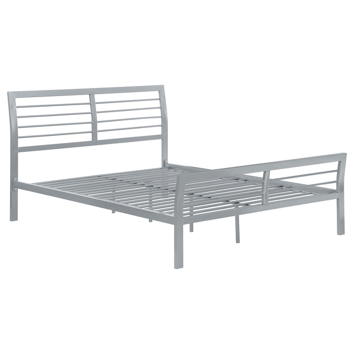 Cooper Twin Metal Bed Silver image