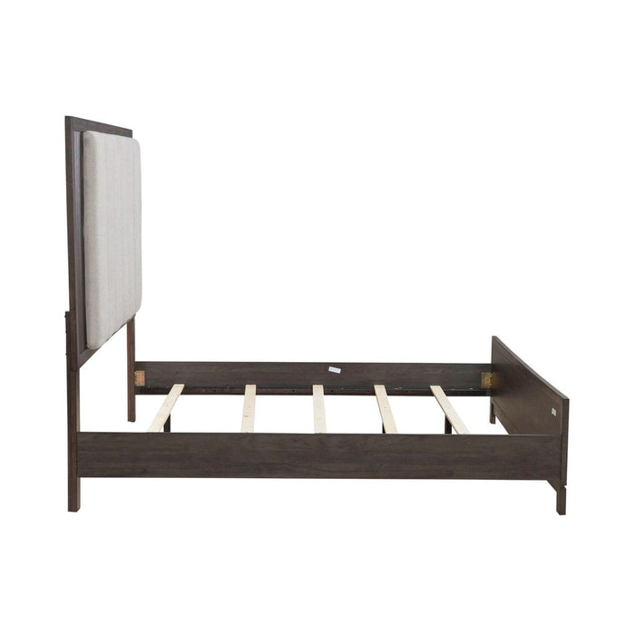 Liberty Furniture Modern Edge King Upholstered Bed in Caffe