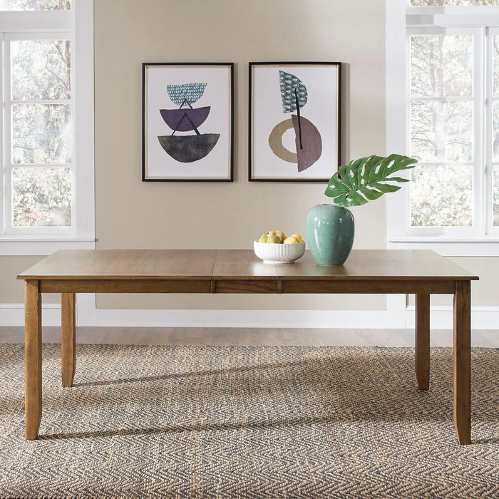 Santa Rosa II Rectangular Leg Table in Antique Honey image