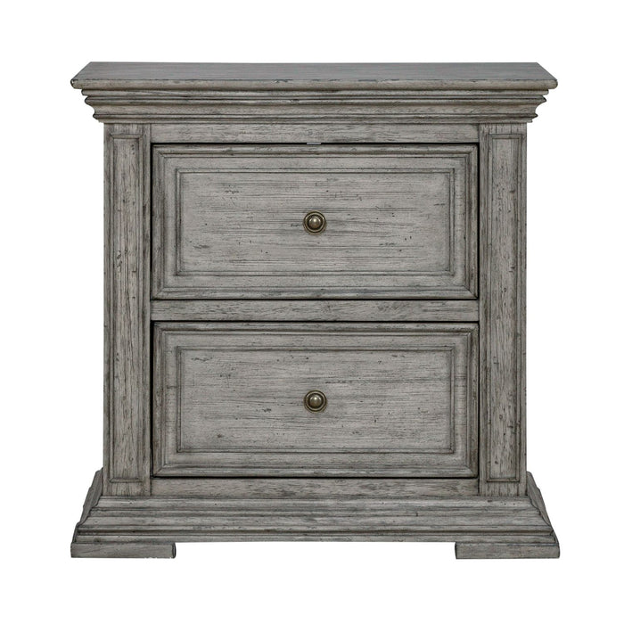 Big Valley 2 Drawer Night Stand w/ Charging Station image