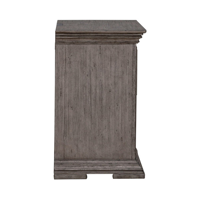 Liberty Furniture Big Valley 2 Drawer Nightstand with Charging Station in Graystone