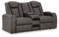 Fyne-Dyme Power Reclining Loveseat with Console - Red Gate Home Furnishings (Ball Ground, GA)