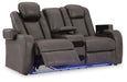 Fyne-Dyme Power Reclining Loveseat with Console - Red Gate Home Furnishings (Ball Ground, GA)
