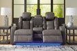 Fyne-Dyme Power Reclining Loveseat with Console - Red Gate Home Furnishings (Ball Ground, GA)