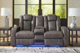 Fyne-Dyme Power Reclining Loveseat with Console - Red Gate Home Furnishings (Ball Ground, GA)