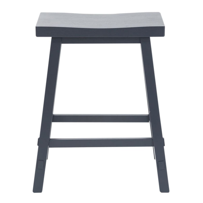 Liberty Furniture Creations II 30 Inch Sawhorse Barstool in Navy (Set of 2) image