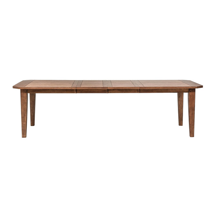 Hearthstone Rectangular Leg Table in Rustic Oak Finish