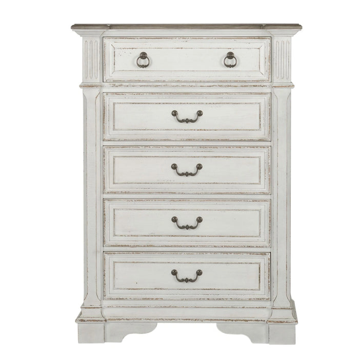 Abbey Park King California Sleigh Bed, Dresser & Mirror, Chest, Night Stand image