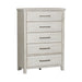 Modern Farmhouse 5 Drawer Chest in White image