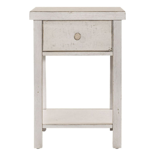Liberty Furniture Modern Farmhouse Chair Side Table in White image
